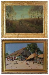 TWO OIL PAINTINGS: GYORGY NEME