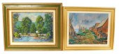 TWO OILS, FRAMED AND MATTER, I