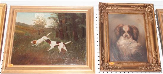 Two oils on canvas depicting