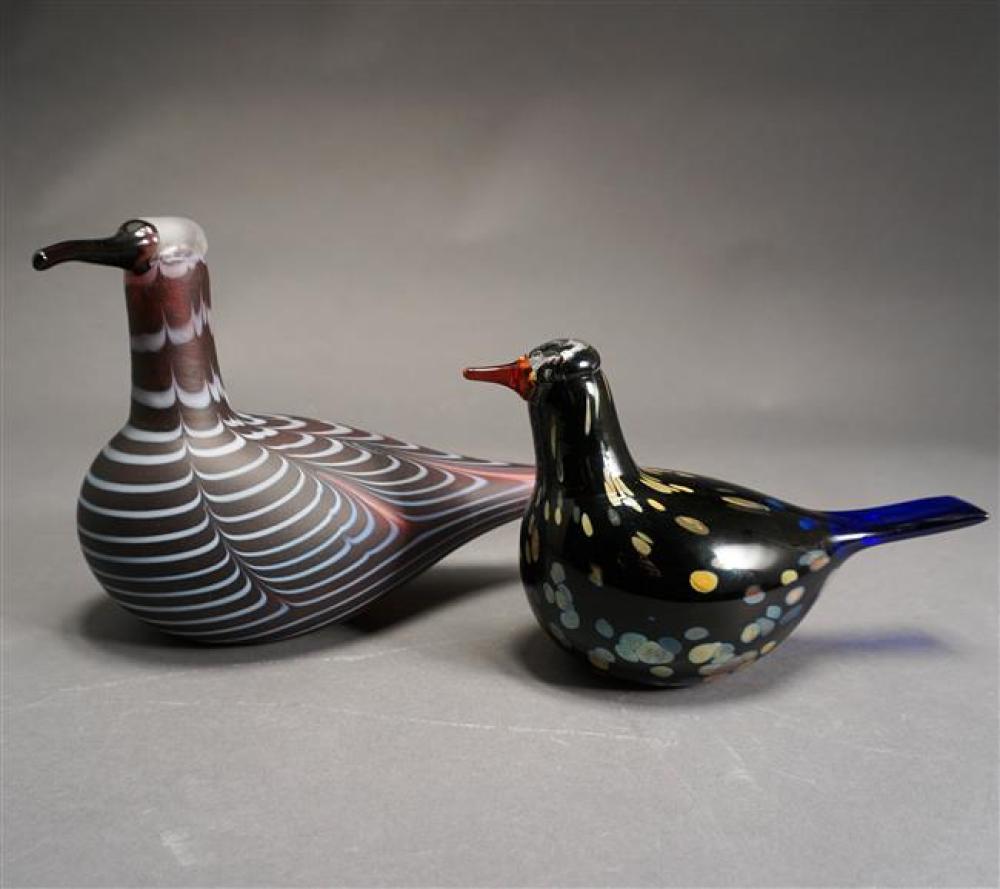 TWO OIVA TOIKKA FOR ITALIA GLASS