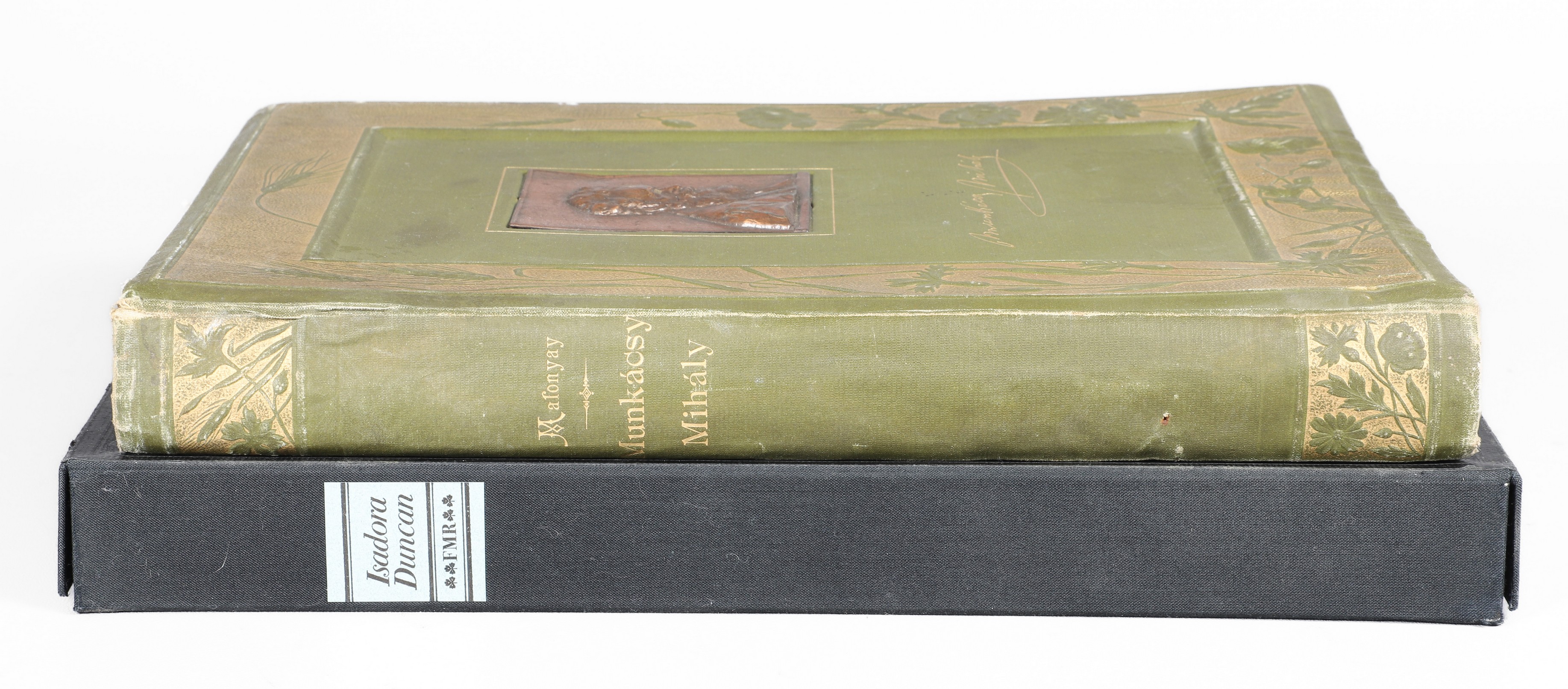 Two old folio-size books, c/o