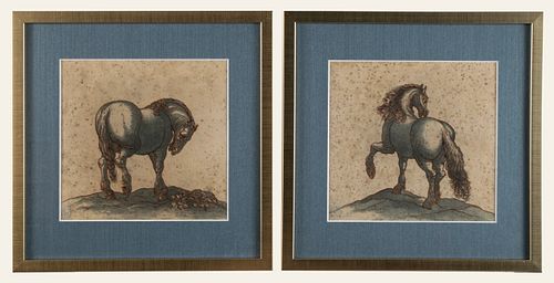 TWO OLD MASTER EQUESTRIAN STUDIES
