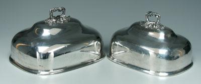 Two Old Sheffield plate meat