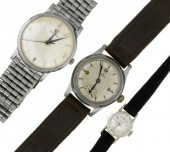 TWO OMEGA STAINLESS STEEL WRIS