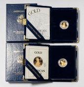 TWO ONE-TENTH OUNCE GOLD BULLI