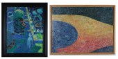 TWO OREGON ABSTRACT PAINTINGST