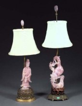 Two Oriental Accent Lamps,  on