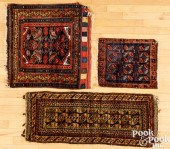 TWO ORIENTAL MATS AND A BAGFAC