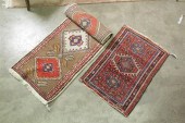 TWO ORIENTAL RUGS. Persian mat