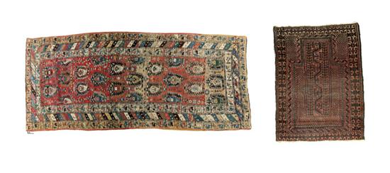 TWO ORIENTAL RUGS.  Twentieth