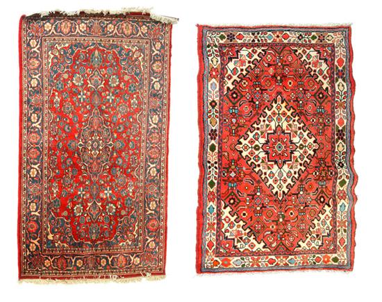 TWO ORIENTAL RUGS.  Twentieth