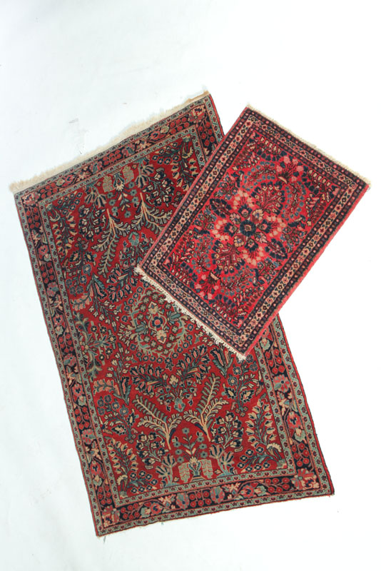 TWO ORIENTAL RUGS.  Twentieth