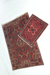 TWO ORIENTAL RUGS.  Twentieth