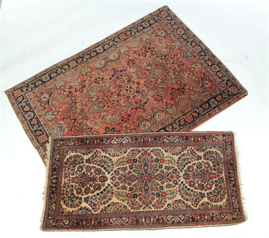 TWO ORIENTAL RUGS.  Twentieth