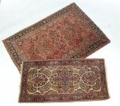 TWO ORIENTAL RUGS.  Twentieth