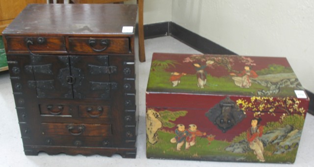 TWO ORIENTAL STORAGE CHESTS: Korean