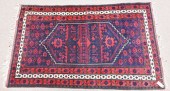 TWO ORIENTAL THROW RUGS, 4' 4"