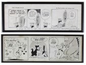 TWO ORIGINAL COMIC STRIP DRAWI