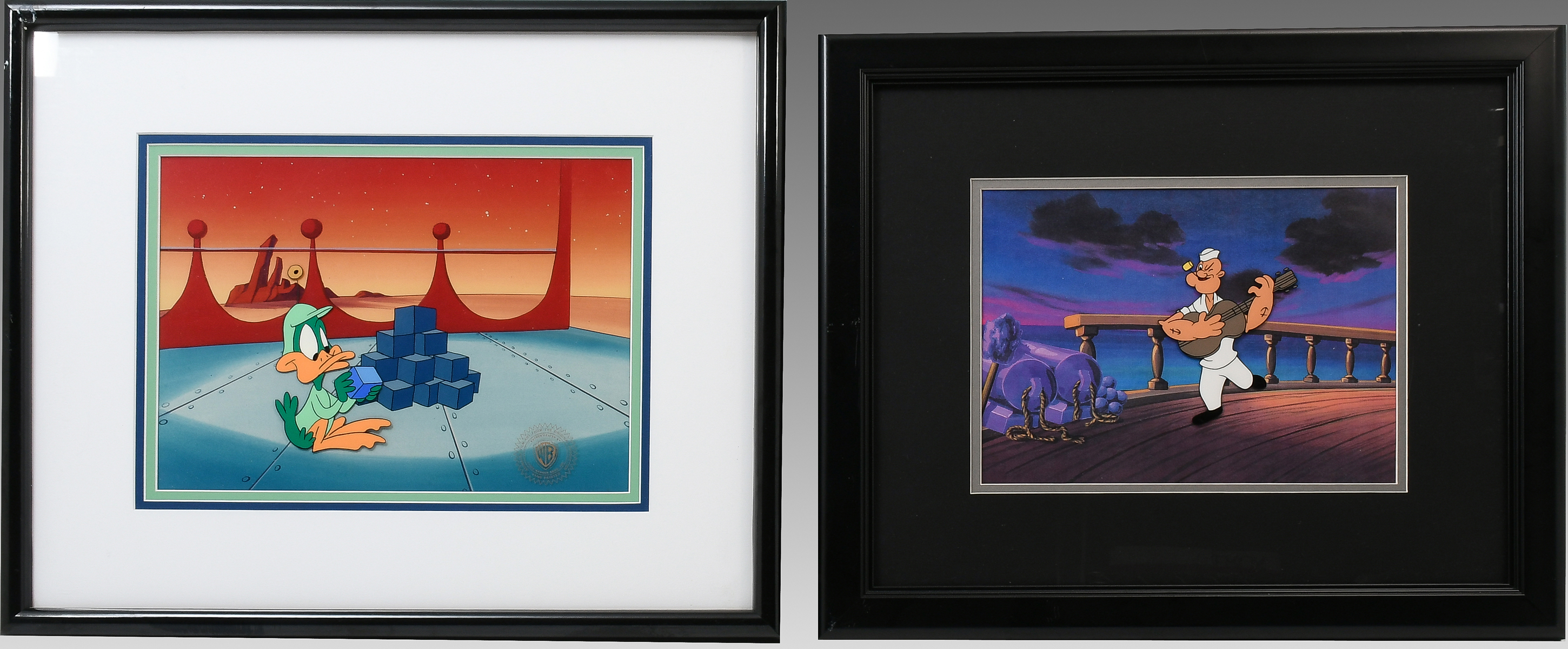 TWO ORIGINAL PRODUCTION CELS POPEYE