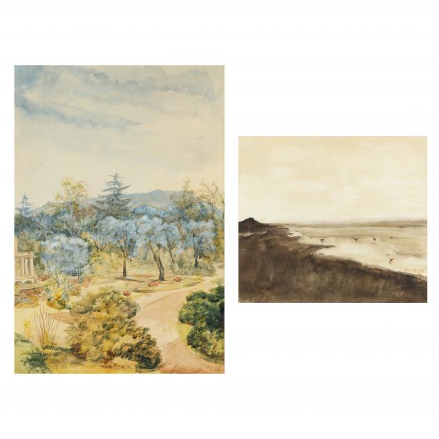 TWO ORIGINAL WATERCOLOR PAINTINGS