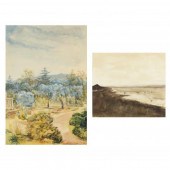 TWO ORIGINAL WATERCOLOR PAINTI