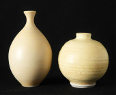 TWO OTTO HEINO YELLOW GLAZE CE