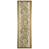 TWO OTTOMAN SILK AND METAL-THR