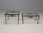TWO OUTDOOR PATIO TABLES<br>Ou