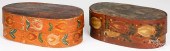 TWO OVAL BENTWOOD BRIDES BOXES