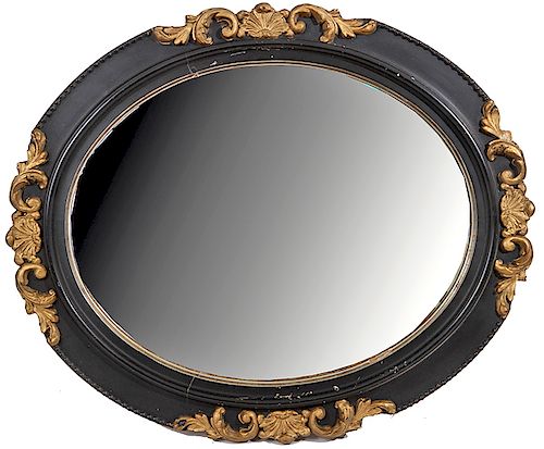 TWO OVAL MIRRORSca 1890, mirrors