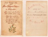 TWO PA 19TH CENT. FRAKTUR BIRT