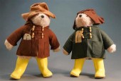 TWO PADDINGTON BEARS (DARKEST
