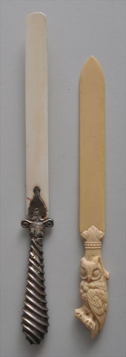 TWO PAGE CUTTERS AND NINE MINERAL