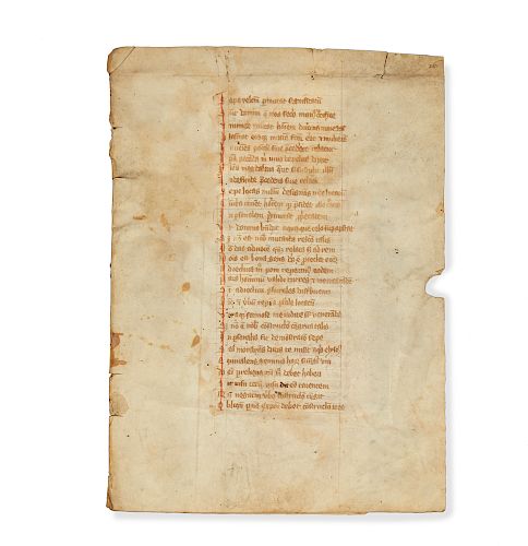 TWO PAGES IN LATIN ON FETAL