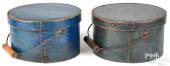 TWO PAINTED BENTWOOD PANTRY BO