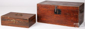 TWO PAINTED BOXES<br>Two paint