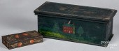TWO PAINTED BOXESTwo painted b