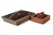 TWO PAINTED CARRY-ALLS.  Ameri