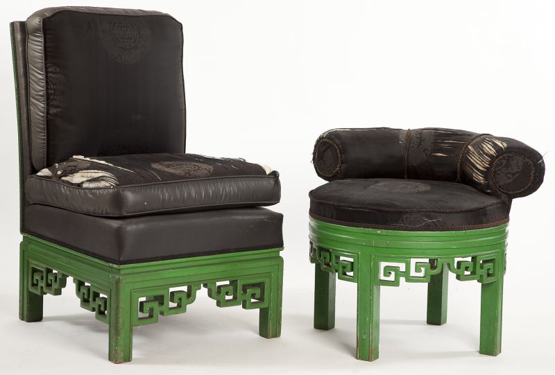 Two Painted Oriental Style