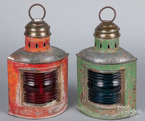 TWO PAINTED PERKINS MARINE