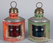 TWO PAINTED PERKINS MARINE LAN