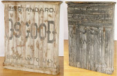 TWO PAINTED PINE COUNTRY SCALE