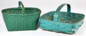 TWO PAINTED SPLINT GATHERING B