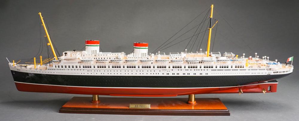TWO PAINTED WOOD MODELS OF