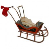 Two Painted Wood Sleds<br />