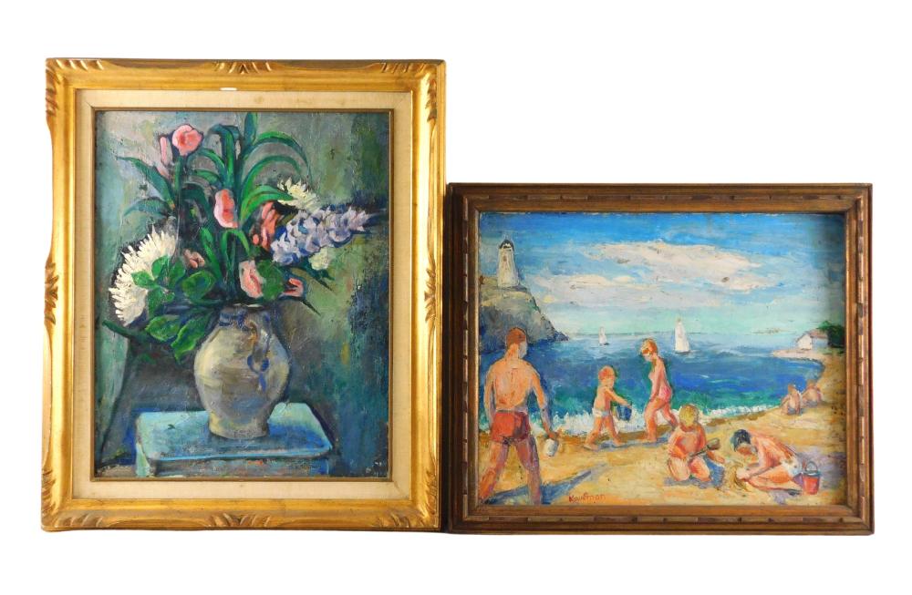 TWO PAINTING BY BARNEY KAUFMAN