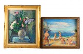 TWO PAINTING BY BARNEY KAUFMAN