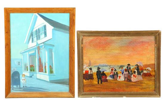 TWO PAINTINGS (AMERICAN  EARLY 20TH