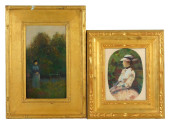 TWO PAINTINGS BY DONALD ROY PU