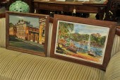 TWO PAINTINGS BY FREDA L. REIT